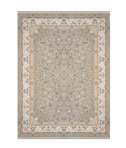 Persian Nostalgia Collection Double 1200 Reeds Carpet Vintage Elegance Smoky Color High Quality and Washable!